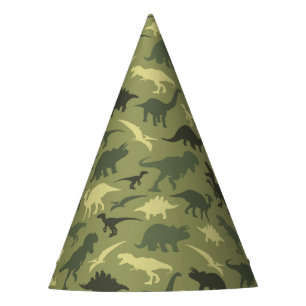 Chapeaux De Fètes Motif Dinosaure, Silhouette Dinosaure, Dino Vert