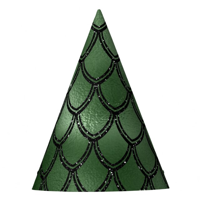 Chapeaux De Fètes Motif du serpent serpent vert (Devant)