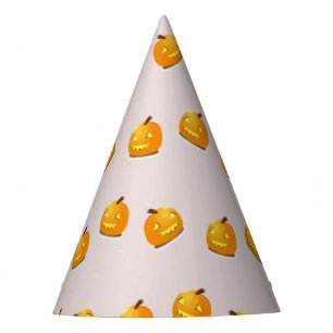 Chapeaux De Fètes Motif en chef citrouille orange
