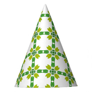Chapeaux De Fètes Motif Feuille, Motif De Feuilles, Feuilles Verts