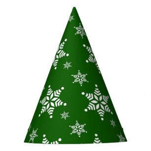 Chapeaux De Fètes Motif flocon de neige, flocons de neige blancs, ne