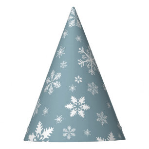 Chapeaux De Fètes Motif Flocon de Neige, Flocons de Neige Blancs, Ne