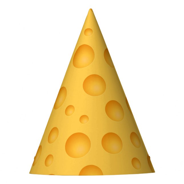 Chapeaux De Fètes Motif jaune de fromage (Devant)