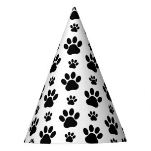 Chapeaux De Fètes Motif mâle, pattes de chien, Empreintes de pattes,