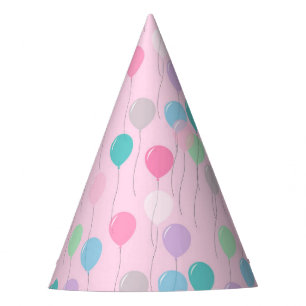 Chapeaux De Fètes Motif mignon de ballons d'anniversaire sur