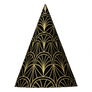 Chapeaux De Fètes Motif minimaliste géométrique Art déco
