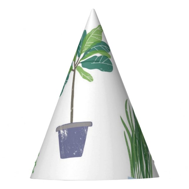 Chapeaux De Fètes motif plante (Devant)