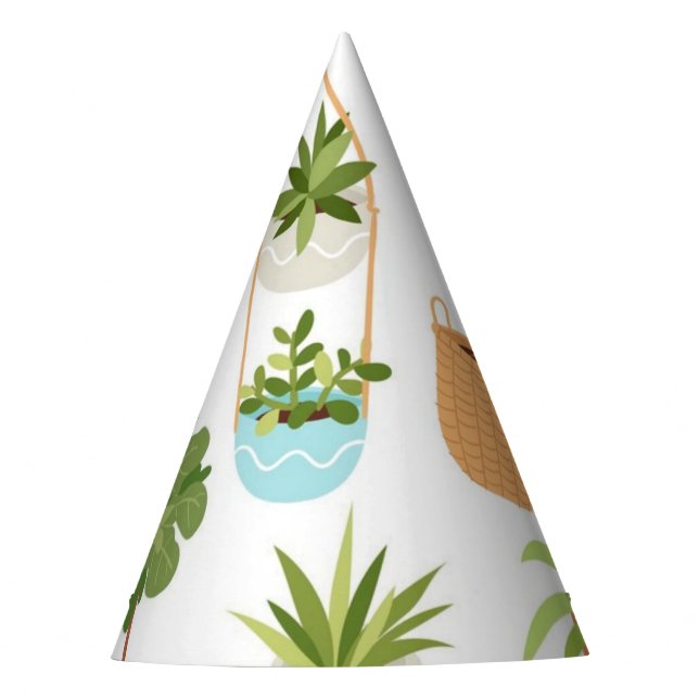 Chapeaux De Fètes motif plante (Devant)