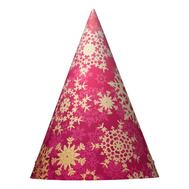 Chapeaux De Fètes Motif Snowflake (Devant)