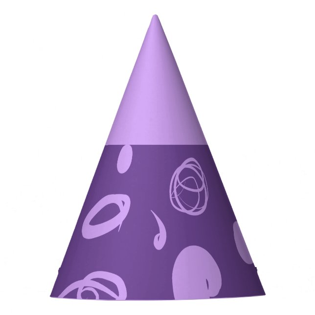 Chapeaux De Fètes Motifs linéaires et taches design Casquette de fêt (Devant)