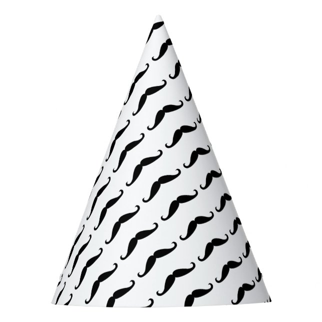 Chapeaux De Fètes Moustache noire (Devant)