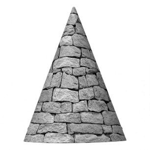 Chapeaux De Fètes Mur en pierre grise, arrière - plan abstrait.