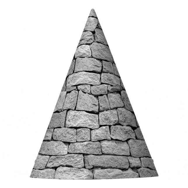 Chapeaux De Fètes Mur en pierre grise, arrière - plan abstrait. (Devant)