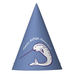 Chapeaux De Fètes Narwhal a personnalisé des casquettes de fête