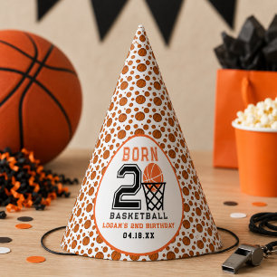 Chapeaux De Fètes Né pour le Basketball 2e anniversaire d'un garço