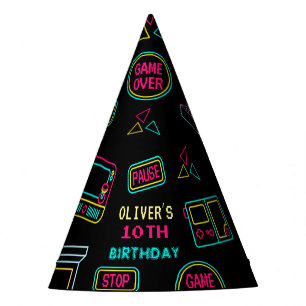 Chapeaux De Fètes Neon Toute année jeux vidéo arcade anniversaire