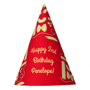 Chapeaux De Fètes Nouilles Pâtes Enfants 1er anniversaire Italien