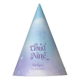 Chapeaux De Fètes Nuage neuf violet fête d'anniversaire