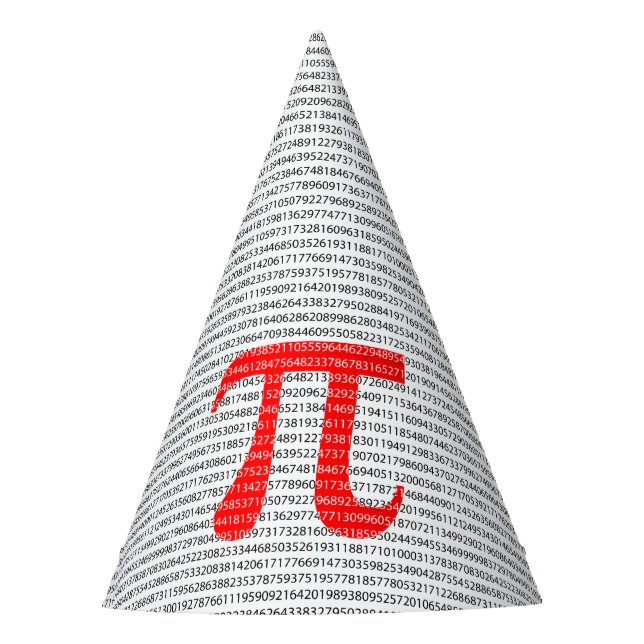 Chapeaux De Fètes Numéro rouge d'origine pi jour symbole mathématiqu (Devant)