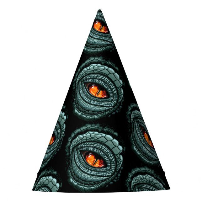 Chapeaux De Fètes Œil de prédateur reptile primal (Devant)
