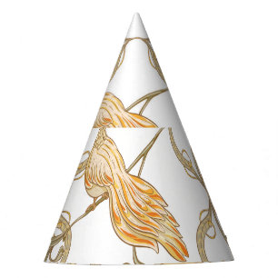 Chapeaux De Fètes Oiseaux à fleurs Art nouveau