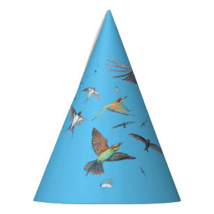 Chapeaux De Fètes Oiseaux migrateurs traçant leurs vols Illustration