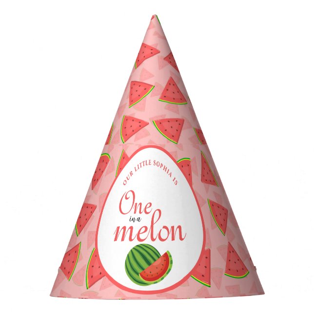 Chapeaux De Fètes One In A Melon 1er Anniversaire (Devant)
