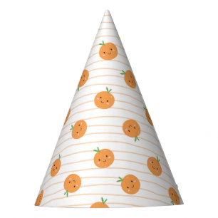 Chapeaux De Fètes Oranges mites Imprimer - Casquette de fête