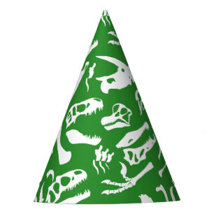 Chapeaux De Fètes Os de dinosaure (vert)
