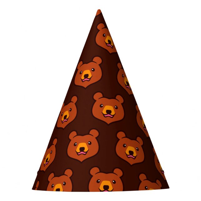 Chapeaux De Fètes Ours Brown de Kawaii (Devant)