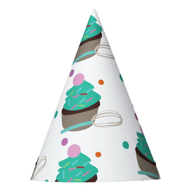 Chapeaux De Fètes Paillettes de cupcake (Devant)