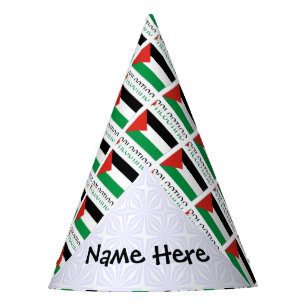 Chapeaux De Fètes Palestine et drapeau palestinien personnalisés en
