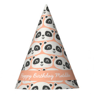 Chapeaux De Fètes Panda de caractère mignon anniversaire des enfants