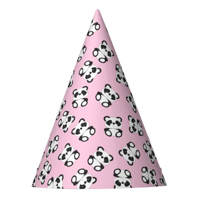 Chapeaux De Fètes Panda Rose Bear fête d'anniversaire (Devant)
