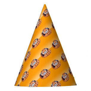 Chapeaux De Fètes Panda rouge petit orange