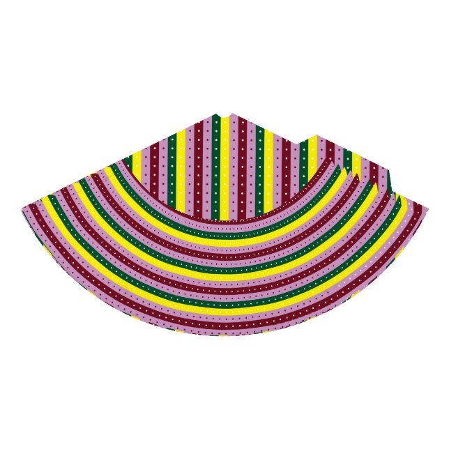 Chapeaux De Fètes Papier d'emballage rouge et orange avec une finiti (Devant)