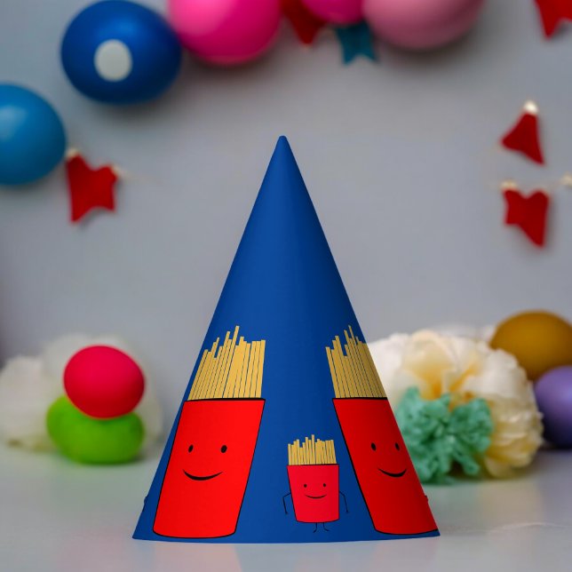 Chapeaux De Fètes Papier d'enveloppement de cartons Fries (french fries Paper party hat, Kids,adults,party birthday hat,Baby Shower,wedding,celebration hat)
