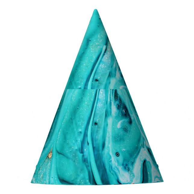 Chapeaux De Fètes Papier marbré oriental, art de luxe. (Devant)