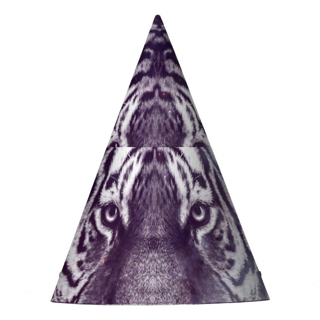 Chapeaux De Fètes Papier peint Galaxy Tiger Face (Devant)