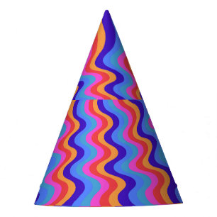 Chapeaux De Fètes Papier peint Hippie Trippy Retro des années 1960
