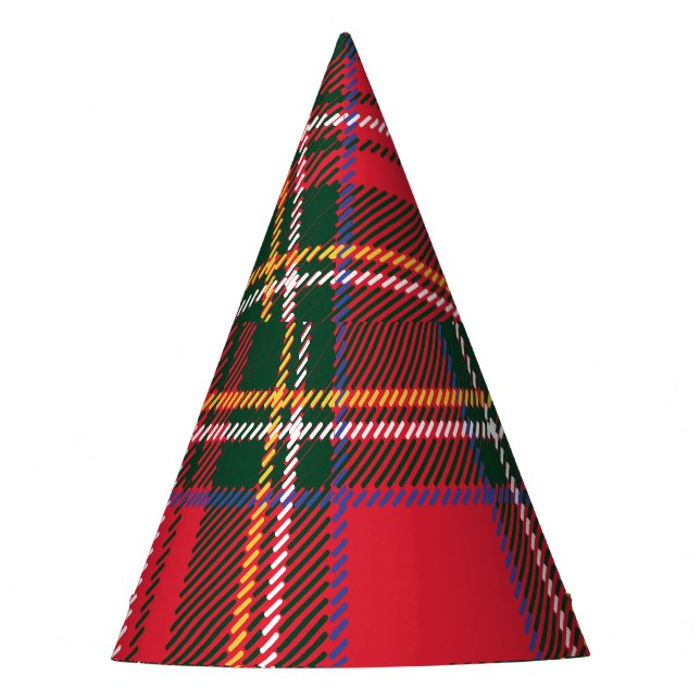 Chapeaux De Fètes Papier peint Tartan traditionnel (Devant)