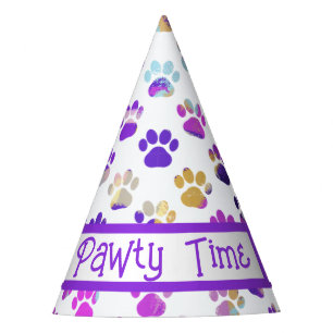 Chapeaux De Fètes Papier rose rose pâle violet silhouette animal