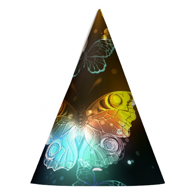 Chapeaux De Fètes Papillon lumineux et papillons de nuit (Gauche)