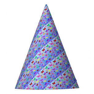 Chapeaux De Fètes Papillons bleus