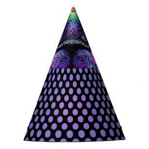 Chapeaux De Fètes Parapluie violet & coeurs .7