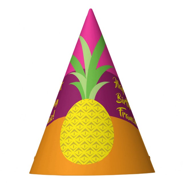 Chapeaux De Fètes Parti Anniversaire de enfant de l'ananas (Devant)