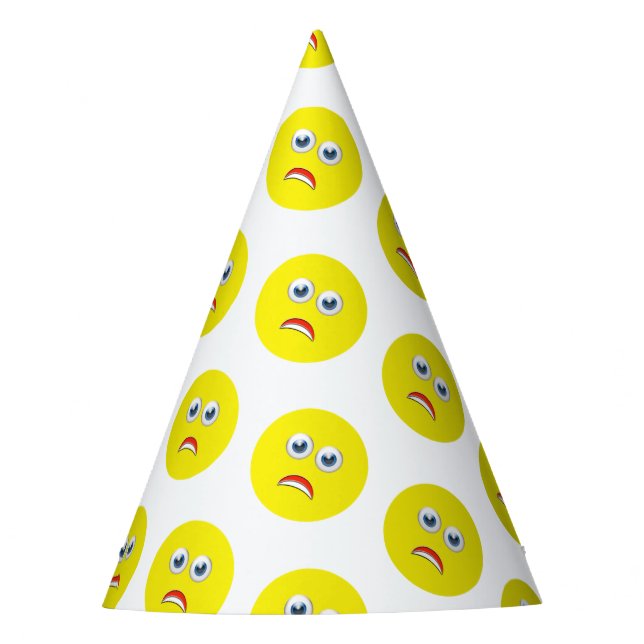 Chapeaux De Fètes Parti Emoji Effrayé (Devant)