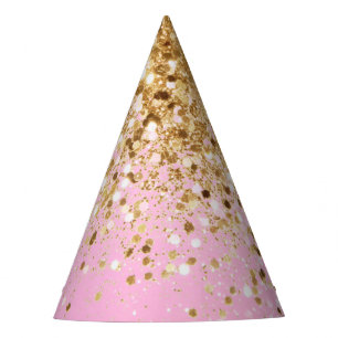 Chapeaux De Fètes Parties scintillant rose or #1