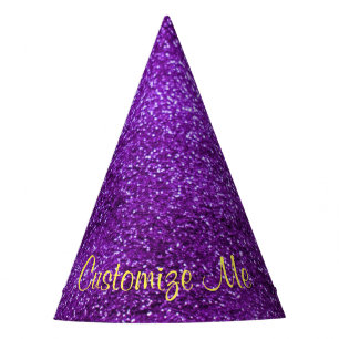 Chapeaux De Fètes Parties scintillant violette