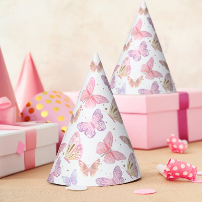 Chapeaux De Fètes Parties scintillant Whimsical Papillon Anniversair (Créateur téléchargé)